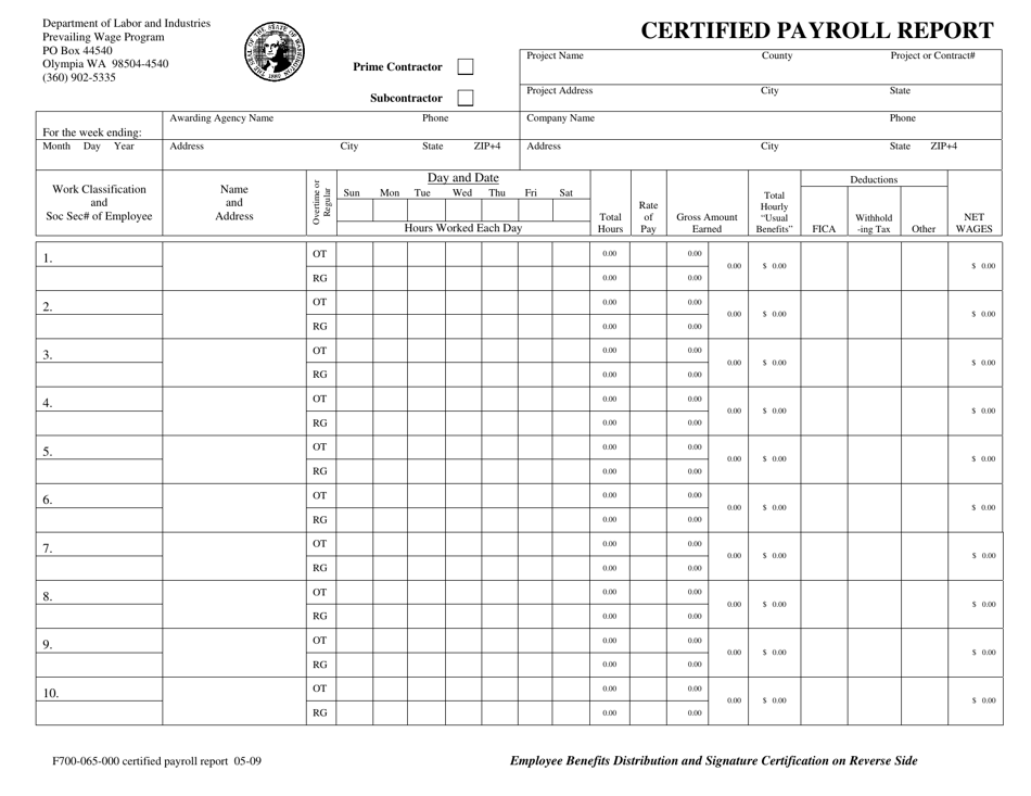 Form F700-065-000 - Fill Out, Sign Online and Download Printable PDF ...