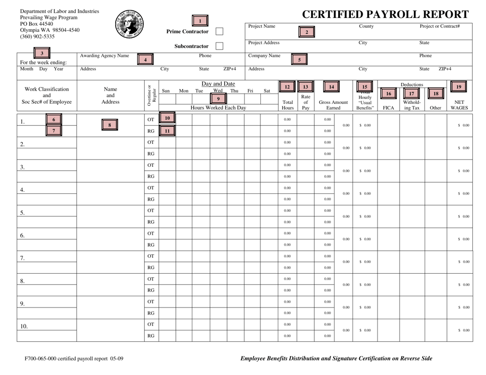 Download Instructions for Form F700-065-000 Certified Payroll Report ...