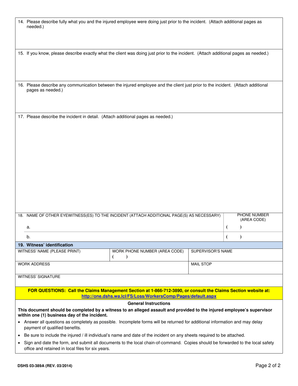 DSHS Form 03-389A - Fill Out, Sign Online and Download Printable PDF ...