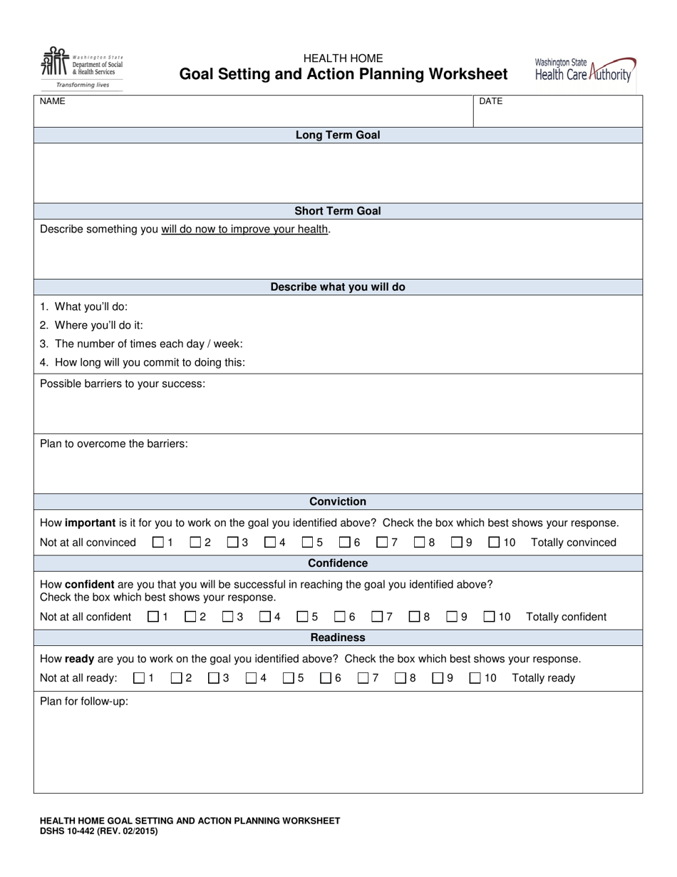 DSHS Form 10-442 - Fill Out, Sign Online and Download Printable PDF ...