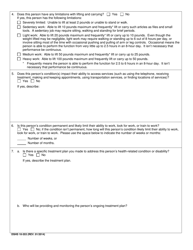 DSHS Form 10-353 Documentation Request for Medical or Disability Condition - Washington, Page 3