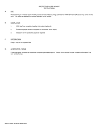 DSHS Form 01-110 Protective Payee Report - Washington, Page 2