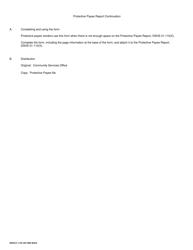 DSHS Form 01-110C Protective Payee Report Continuation - Washington, Page 2