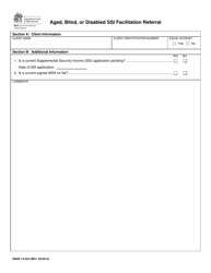 Document preview: DSHS Form 14-332 Disability Assessment - Washington