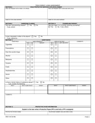 DSHS Form 14-427 Teen Parent Living Assessment - Washington, Page 4