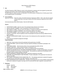 DSHS Form 11-045 Work Experience (Wex) Referral (Food Stamp Employment and Training) - Washington, Page 2