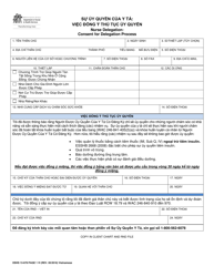 DSHS Form 13-678 PAGE 1 Nurse Delegation: Consent for Delegation Process - Washington (Vietnamese)