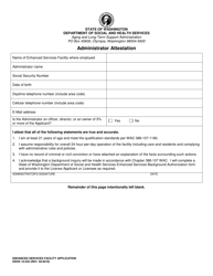 DSHS Form 10-535 Enhanced Services Facility Application - Washington, Page 10