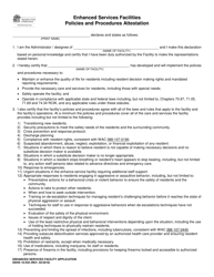 DSHS Form 10-535 Enhanced Services Facility Application - Washington, Page 13
