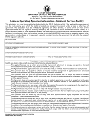 DSHS Form 10-535 Enhanced Services Facility Application - Washington, Page 15