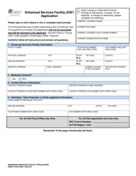 DSHS Form 10-535 Enhanced Services Facility Application - Washington, Page 3