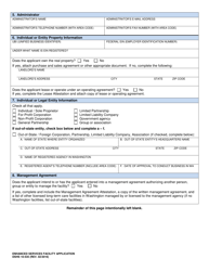 DSHS Form 10-535 Enhanced Services Facility Application - Washington, Page 4