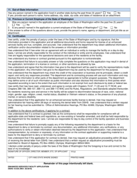 DSHS Form 10-535 Enhanced Services Facility Application - Washington, Page 6