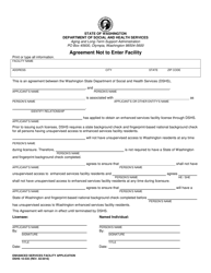DSHS Form 10-535 Enhanced Services Facility Application - Washington, Page 8
