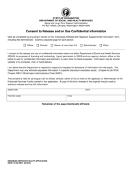 DSHS Form 10-535 Enhanced Services Facility Application - Washington, Page 9