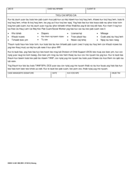 DSHS Form 14-381 Workfirst Individual Responsibility Plan - Washington (Hmong), Page 2