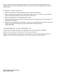 DSHS Form 14-155 Senior Citizens Services Application - Washington, Page 2
