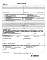 Document preview: DSHS Form 14-162 Veteran's Referral - Washington