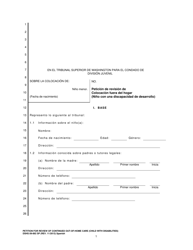Document preview: DSHS Formulario 09-892 Peticion De Revision De Colocacion Fuera Del Hogar (Nino Con Una Discapacidad De Desarrollo) - Washington (Spanish)
