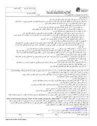 DSHS Form 14-381 Workfirst Individual Responsibility Plan - Washington (Pashto)
