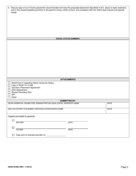 DSHS Form 09-893 Periodic Review of Individual Service Plan (Dda) - Washington, Page 3