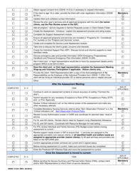 DSHS Form 15-331 Annual Assessment Checklist (Developmental Disability Administration) - Washington, Page 2