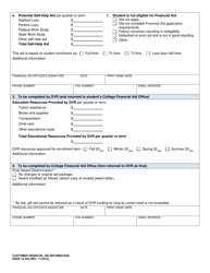 DSHS Form 14-449 Unmet Need Breakdown - Washington, Page 2