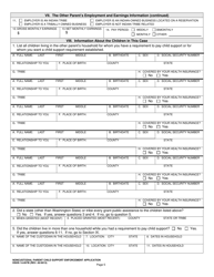 DSHS Form 14-057B Noncustodial Parent Child Support Enforcement Application - Washington, Page 5