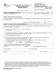 Document preview: DSHS Form 14-541 Abawd Requirement: Medical Report (Able Bodied Adults Without Dependents) - Washington
