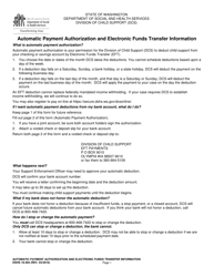 Document preview: DSHS Form 18-484 Automatic Payment Authorization and Electronic Funds Transfer Information - Washington