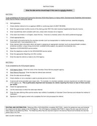 DSHS Form 15-184 Volunteer Chore Service Referral - Washington, Page 2