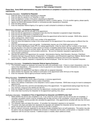 DSHS Form 17-123A Request for Sign Language Interpreter - Washington, Page 2