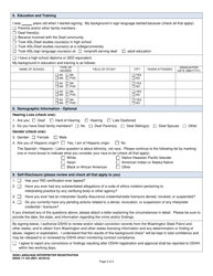 DSHS Form 17-155 Sign Language Interpreter Registration - Washington, Page 2