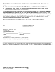 DSHS Form 18-681 Request for Collection of Uninsured Health Care Expenses - Washington, Page 2
