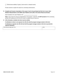 DSHS Form 27-051 Dshs/Union Contract Decision Process - Client Service, Personal Service, Purchased Service Only - Washington, Page 2