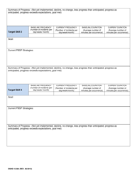 DSHS Form 15-384 Provider Progress Report of Behavior Management and Consultation and Staff/Family Training and Consultation Services (Dda) - Washington, Page 4