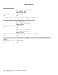 DSHS Form 15-458 Adult Family Home Notice of Transfer or Discharge - Washington, Page 2