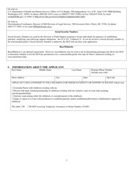 Form DSS-SE-406 Application for State Parent Locator Services - South Dakota, Page 2