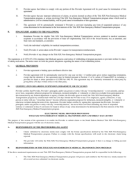 Provider Agreement to Participate in the Title Xix Non-emergency Medical Transportation Program - South Dakota, Page 2