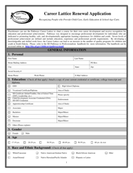 Document preview: Career Lattice Renewal Application Form - South Dakota