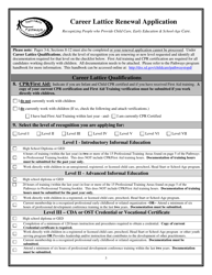 Career Lattice Renewal Application Form - South Dakota, Page 3