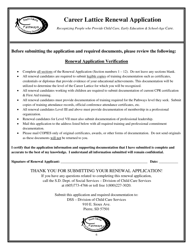 Career Lattice Renewal Application Form - South Dakota, Page 6