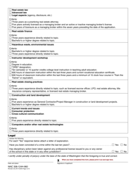 Form RE-623-125 Real Estate Instructor Approval Application - Washington, Page 3