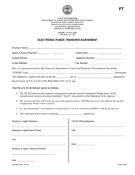 Document preview: Form LB-0963 Electronic Funds Transfer Agreement - Tennessee