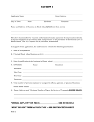 Form RI SI-2 Application for Approval of Workers&#039; Compensation Self-insurance Program - Rhode Island, Page 2