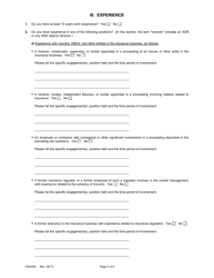 Form FIN245B Attachment 1B Application Form (Individuals) - Texas, Page 2