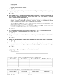 Form FIN245B Attachment 1B Application Form (Individuals) - Texas, Page 4