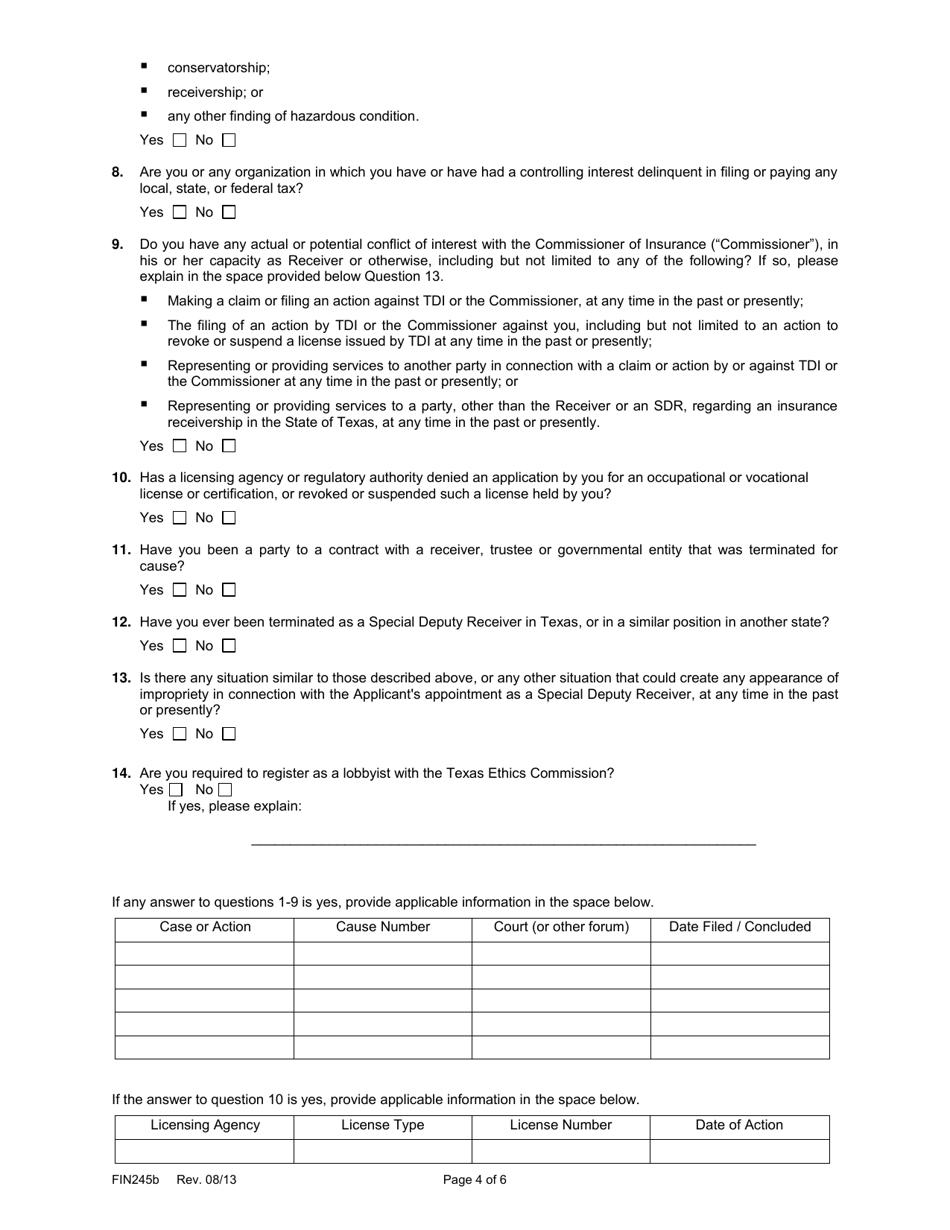 Form FIN245B Attachment 1B - Fill Out, Sign Online and Download ...