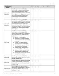 Form FIN587 Third Party Administrator (Tpa) Contract Review Checklist - Texas, Page 3