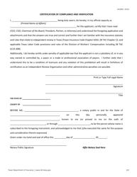 Form LHL006 Independent Review Organization (Iro) Application Form - Texas, Page 2